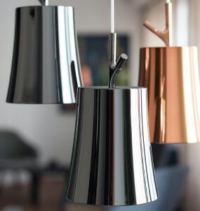 Lamparas colgantes de metal